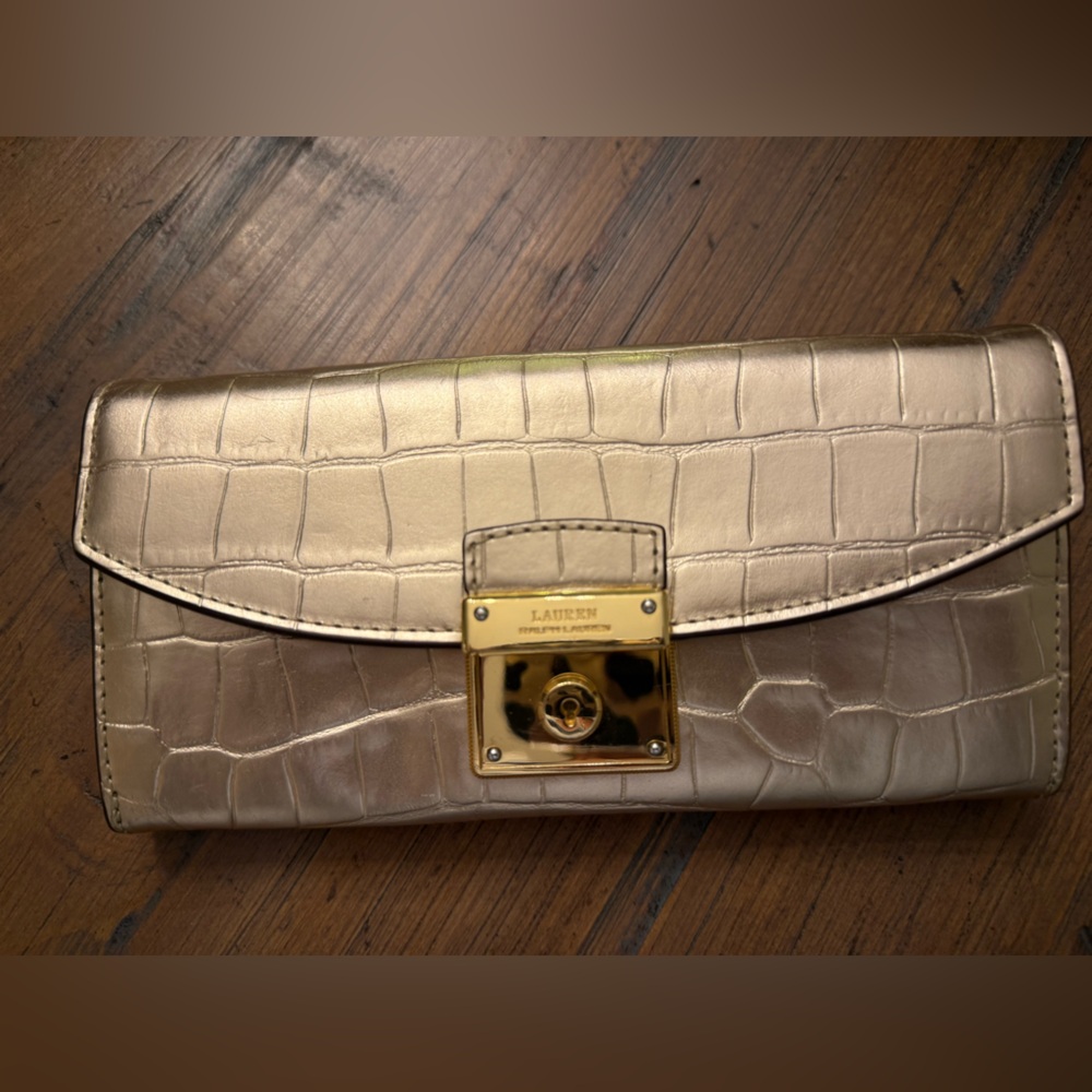 Ralph Lauren Metallic Cow Leather. Excellent Condition.